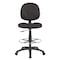 Boss Black Fabric Drafting Stools with Footring B1690-BK - alternate 4